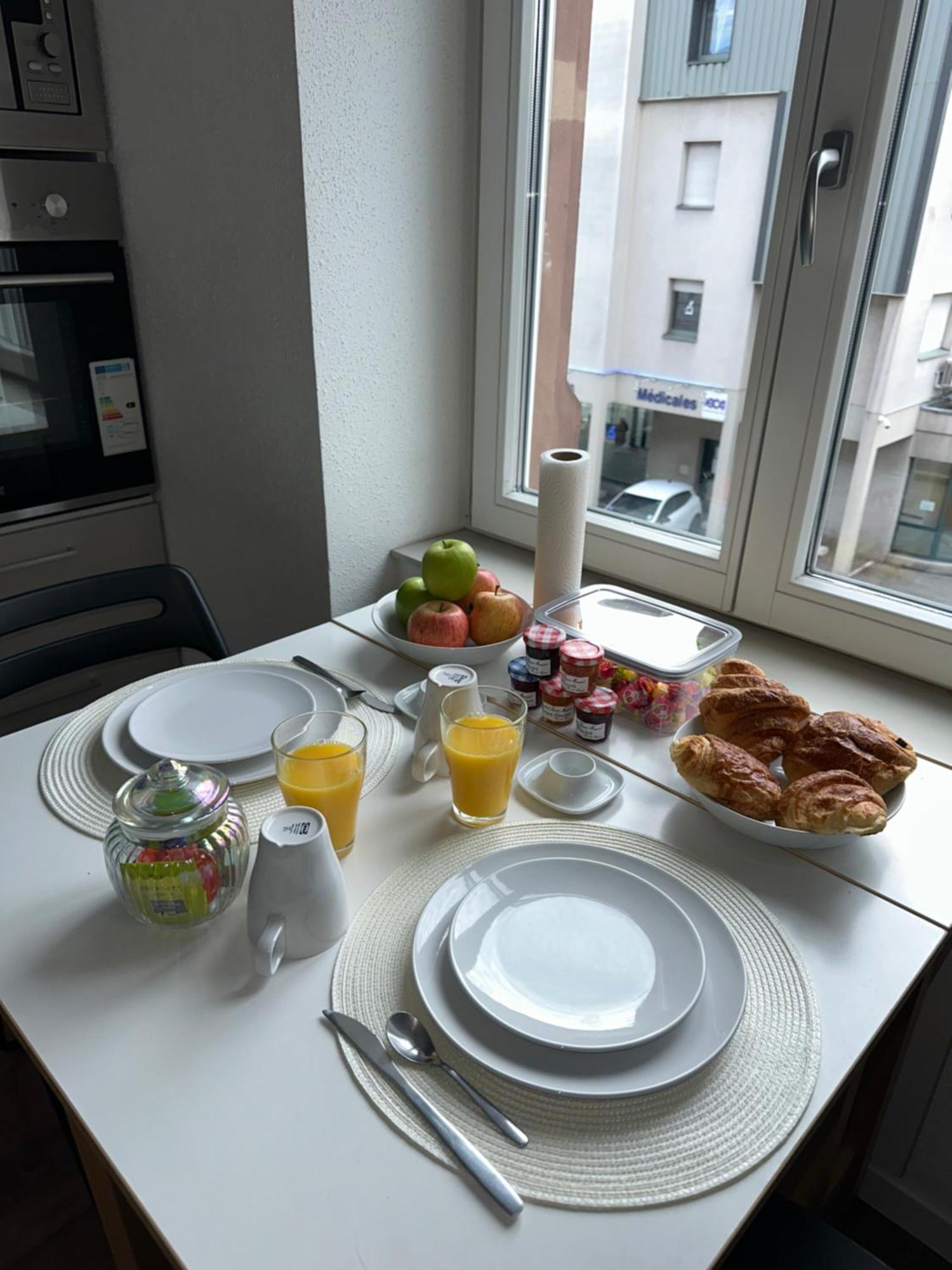 # Le 3 # Joli Appartement T3 Mulhouse Centre, Neuf, Calme Et Tout Equipe Dış mekan fotoğraf