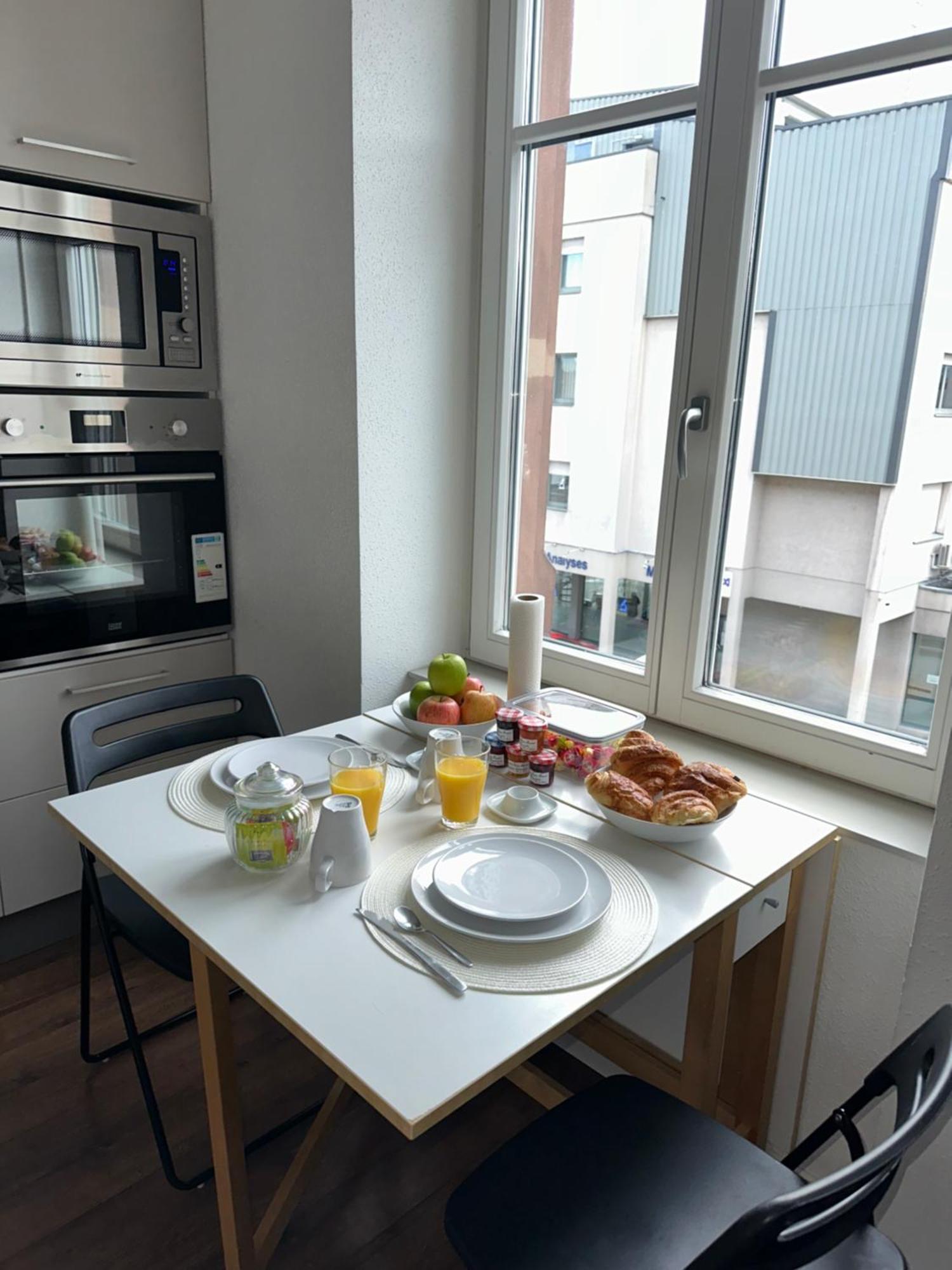 # Le 3 # Joli Appartement T3 Mulhouse Centre, Neuf, Calme Et Tout Equipe Dış mekan fotoğraf